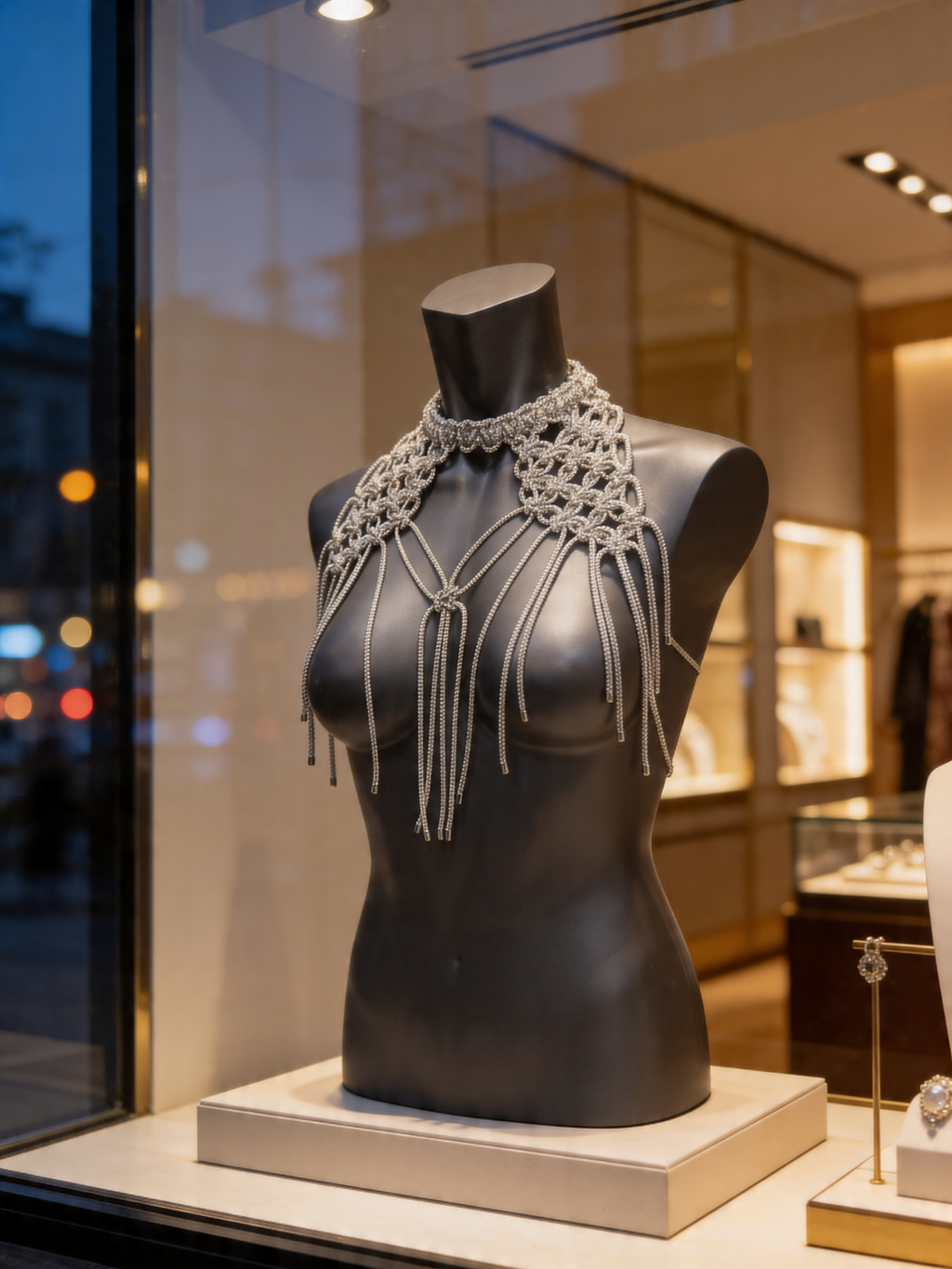 GuViVa Crystal Cascade Choker