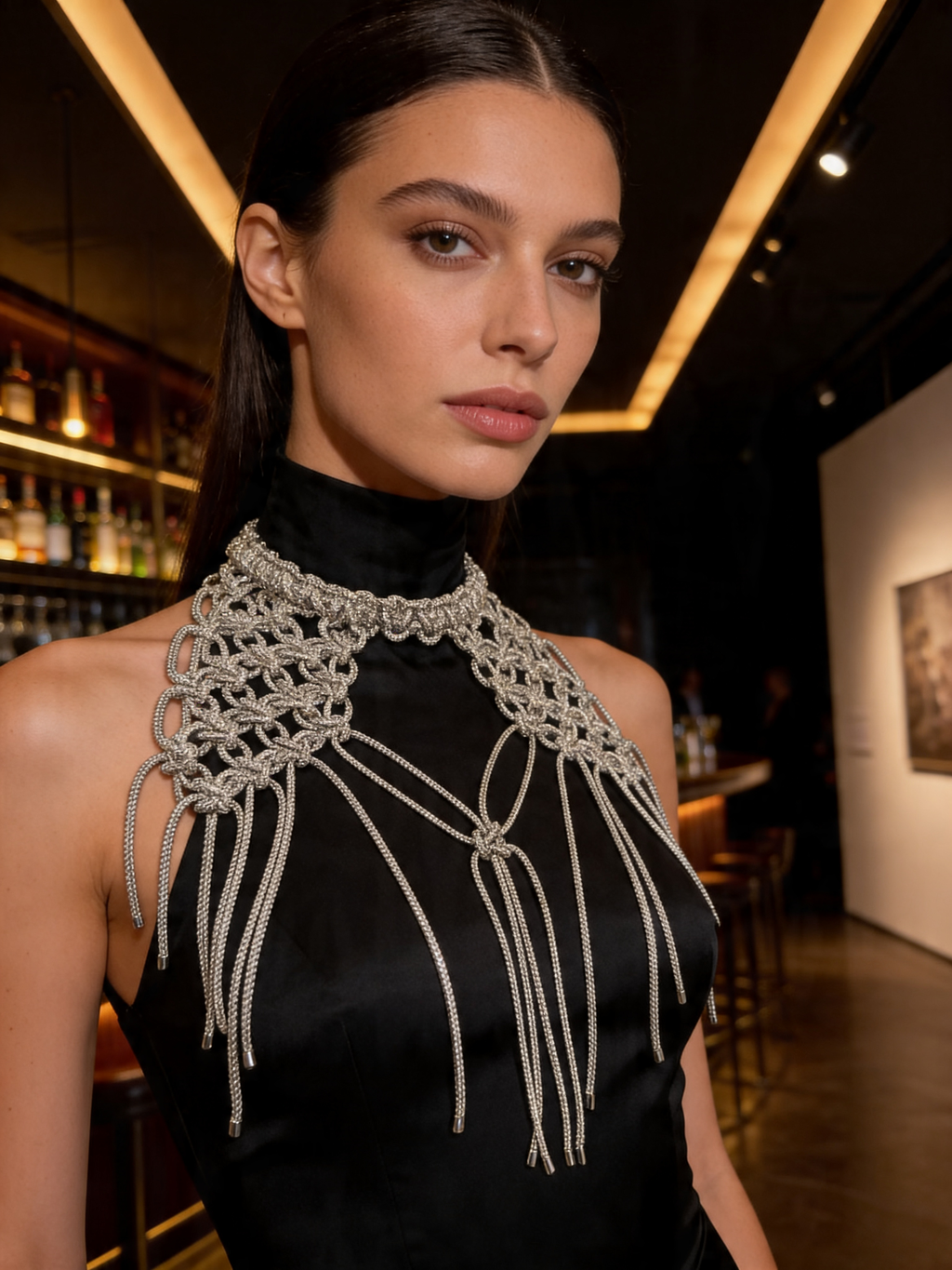 GuViVa Crystal Cascade Choker